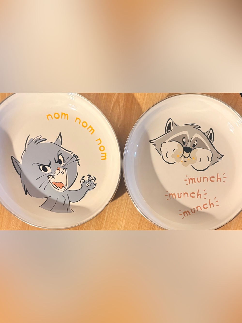 Disney Parks Critters Set of Two Yzma Meeko Enamel Plates Bowl 8.5” Brand New